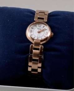 Fossil ES2742 Evelyn Ladys Gold Tone 3 Hand Watch NEW  