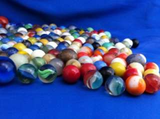 Rare 1890s 1930s Antique Glass Marbles, Wide Variety of a 150 Colors 