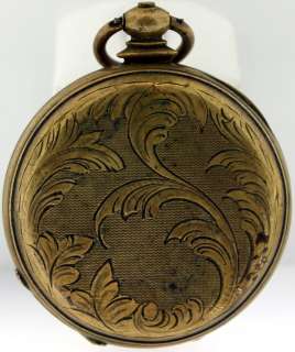 Antique M. J. Tobias Liverpool Pocket Watch   French Floral Design 