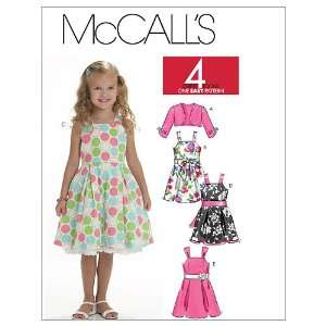  McCalls Patterns M6018 Childrens/Girls Shrug, Lined 