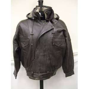   Mens Genuine Leather&Shearling Jacket Size XXL 