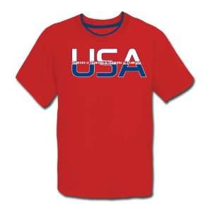  Team USA Cutaway Short Sleeve Ringer Tee Shirt