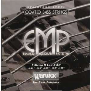   M5B EMP COATED 5 String Bass Strings Medium Musical Instruments