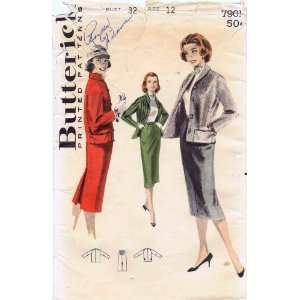   Pattern Skirt Jacket Suit Size 12 Bust 32 Arts, Crafts & Sewing