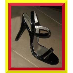   Secret $49 Black Patent Stiletto Sandals 8.5 