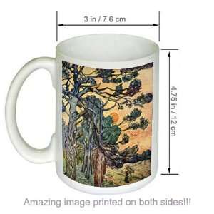  Vincent van Gogh Art COFFEE MUG Firwoods At Sunset 