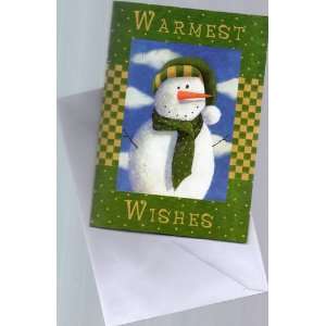 Christmas Cards, Warmest Wishes Snowman (Hope your Holidays are the 