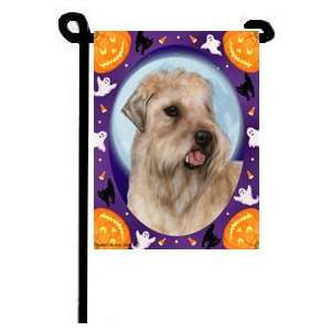  Wheaten Terrier Soft Coated Halloween Garden Flag 