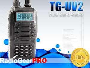   Band TG UV2 VHF + UHF Handheld Portable 2 way ham radio FREE earpiece