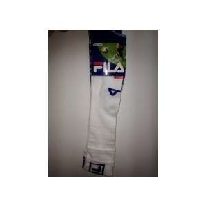  Fila Soccer Socks White/blue Size 9 11