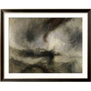  Snow Storm Steam Boat Off a Harbours Mouth Styles Framed 