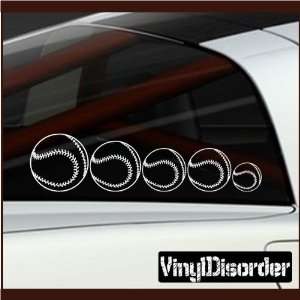 Family Decal Set Sports Baseball Stick People Car or Wall Vinyl Decal 