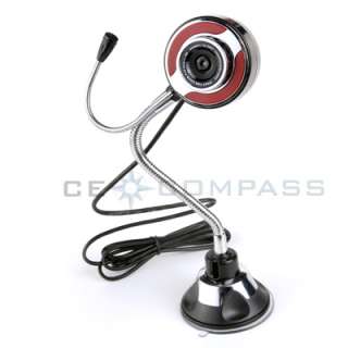 Flexible USB Webcam Camera with Mic for PC Laptop Skype  