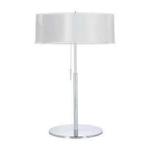  PC WH Melissa 2 Light Table Lamp in Polished Chrome