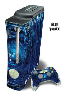 Skin Decal Cover for Xbox 360 Console + two Xbox 360 Controllers 
