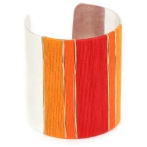   Cole New York Urban Fire Multi Colored Thread Wrapped Cuff Bracelet