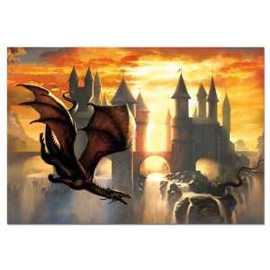   Sunset Dragon   Ciruelo Jigsaw Puzzle (1000 pcs)   Educa Toys & Games