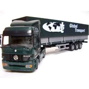   361 150 Scale Mercedes Actros Truck w/ Covered Trailer Toys & Games
