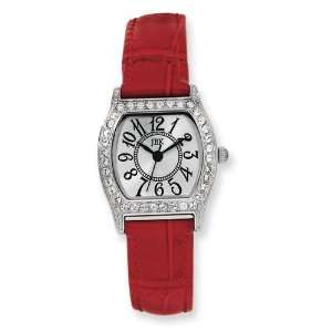  Red 8in 25mm Adjustable Strap Watch Jewelry