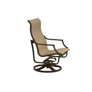  Tropitone Windsor Sling Aluminum Arm Swivel Patio Lounge Chair 